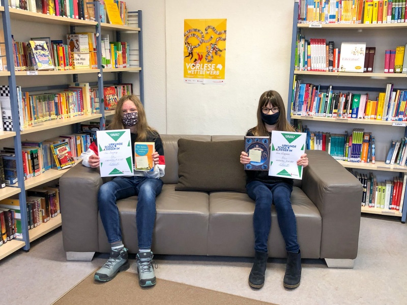 Siegerinnen im Vorlesewettbewerb